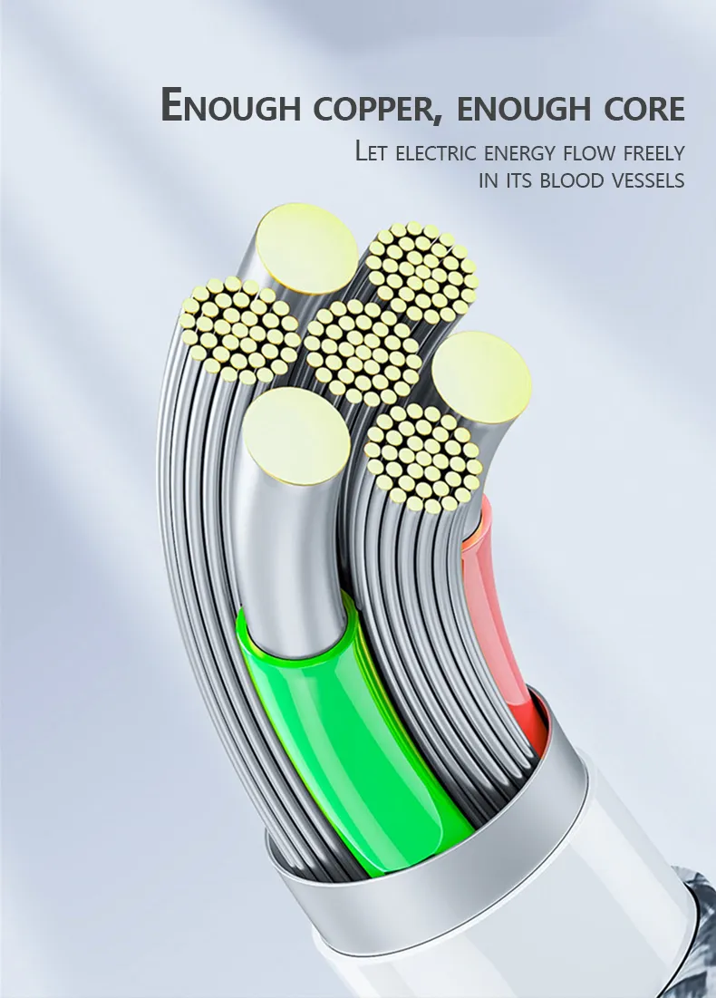 Magnetic Trio Charger Cable for All Phones