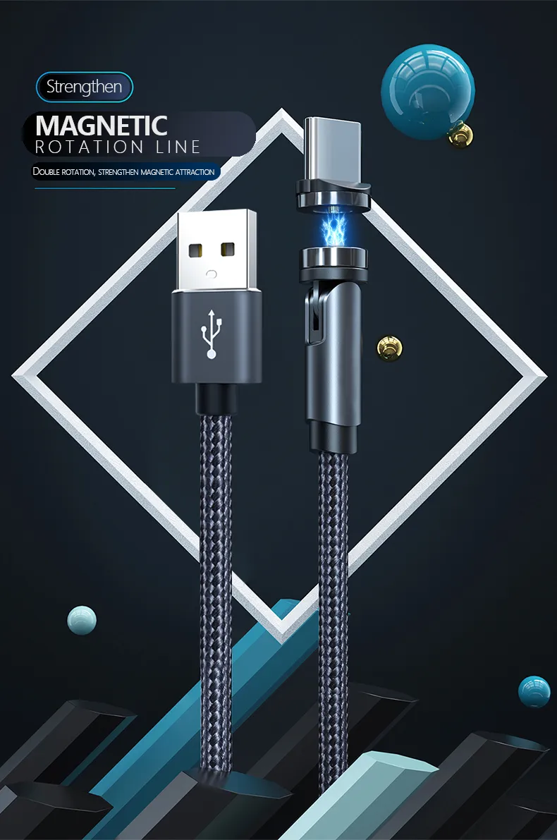 Magnetic Trio Charger Cable for All Phones