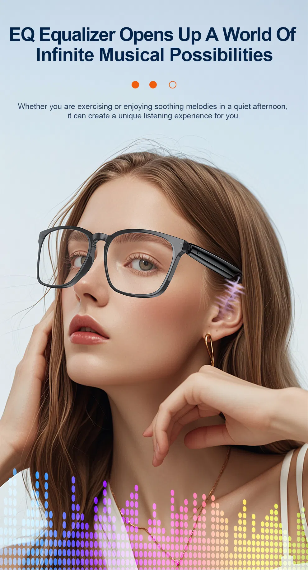 A10 Gpt Ai Smart Glasses for Cyclists with Polarized Lenses