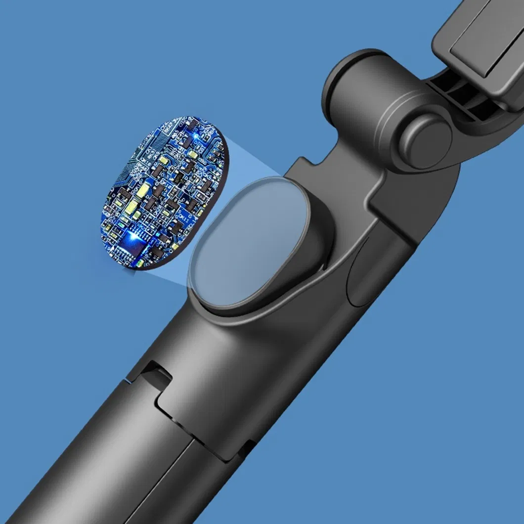 Xt02s Extendable Selfie Tripod - 70cm, Bluetooth Remote &amp; LED Light (Black)