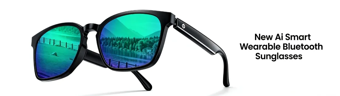 A10 Gpt Ai Smart Glasses for Cyclists with Polarized Lenses
