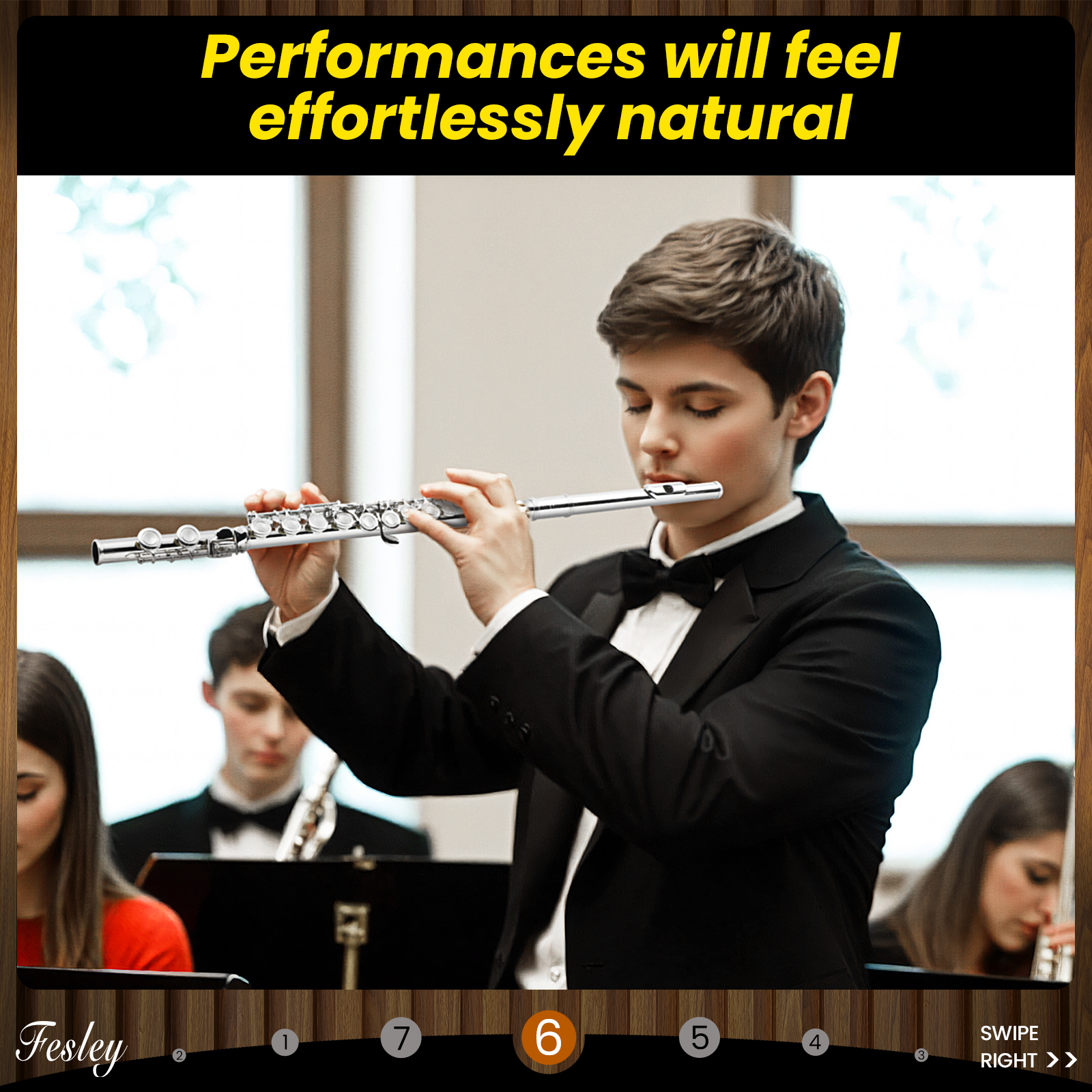 Fesley 16 Keys C Flutes Closed Hole