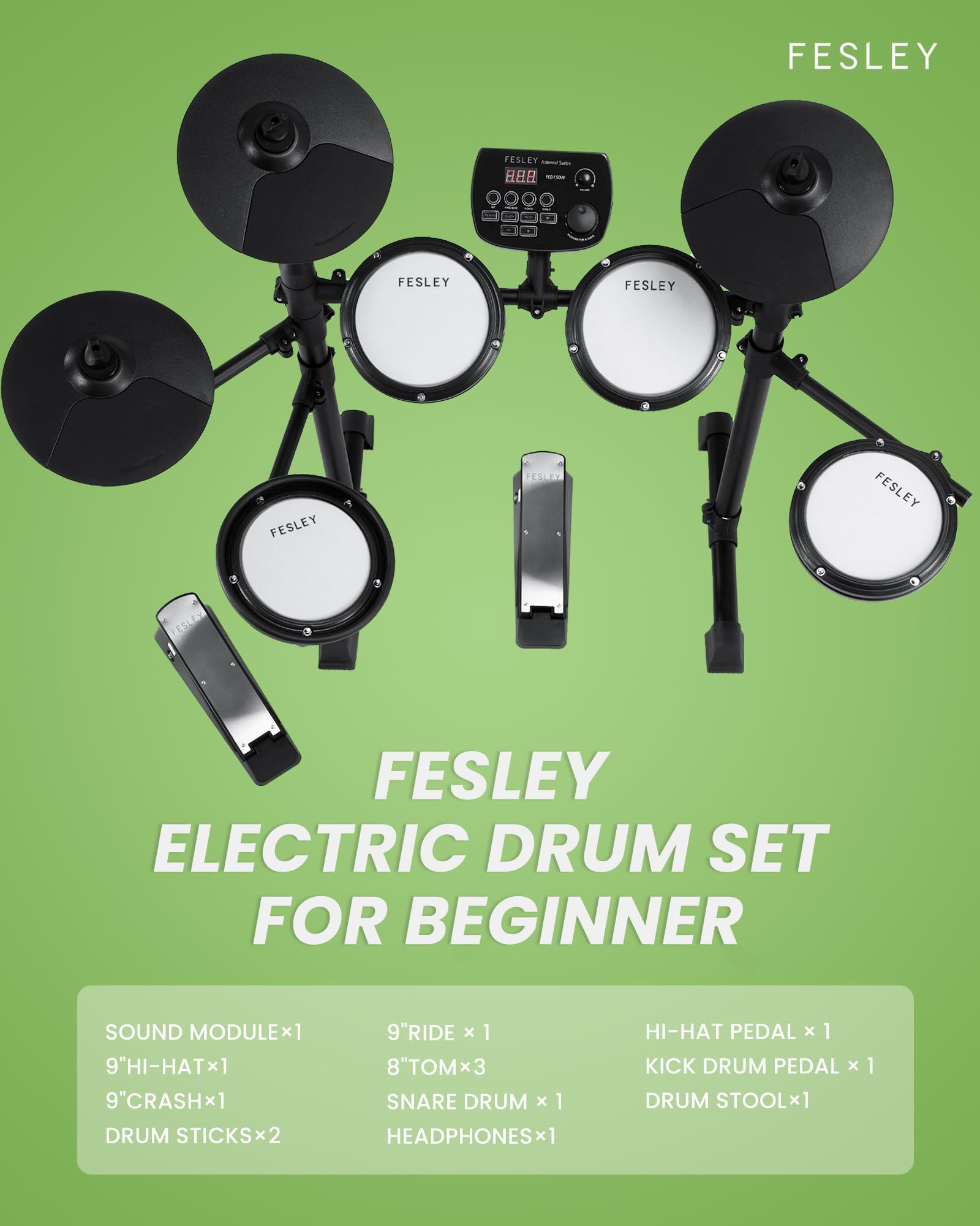 Fesley FED150W Electric Drum Set
