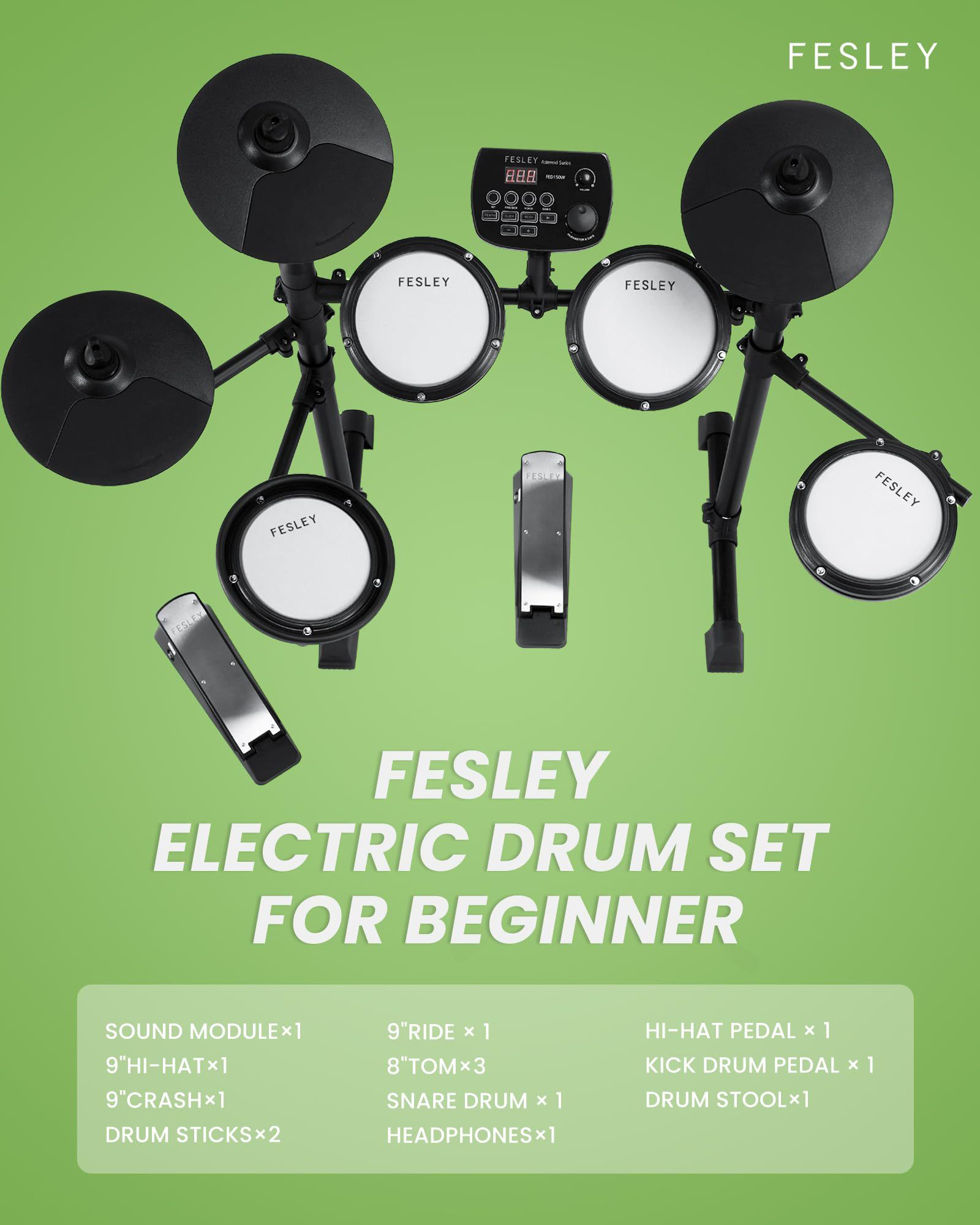 Fesley FED150W Electric Drum Set