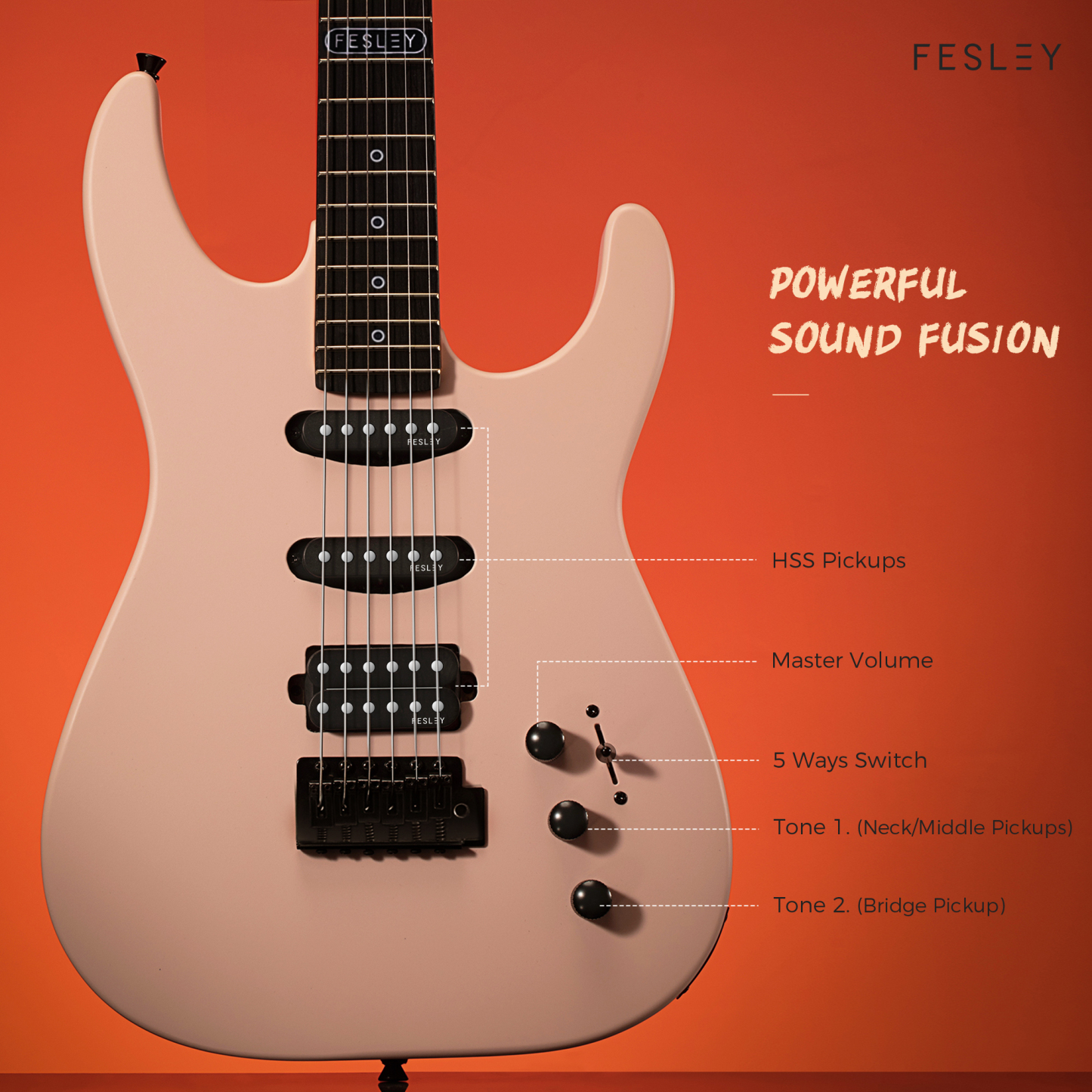 Fesley FST400M 39" Electric Guitar