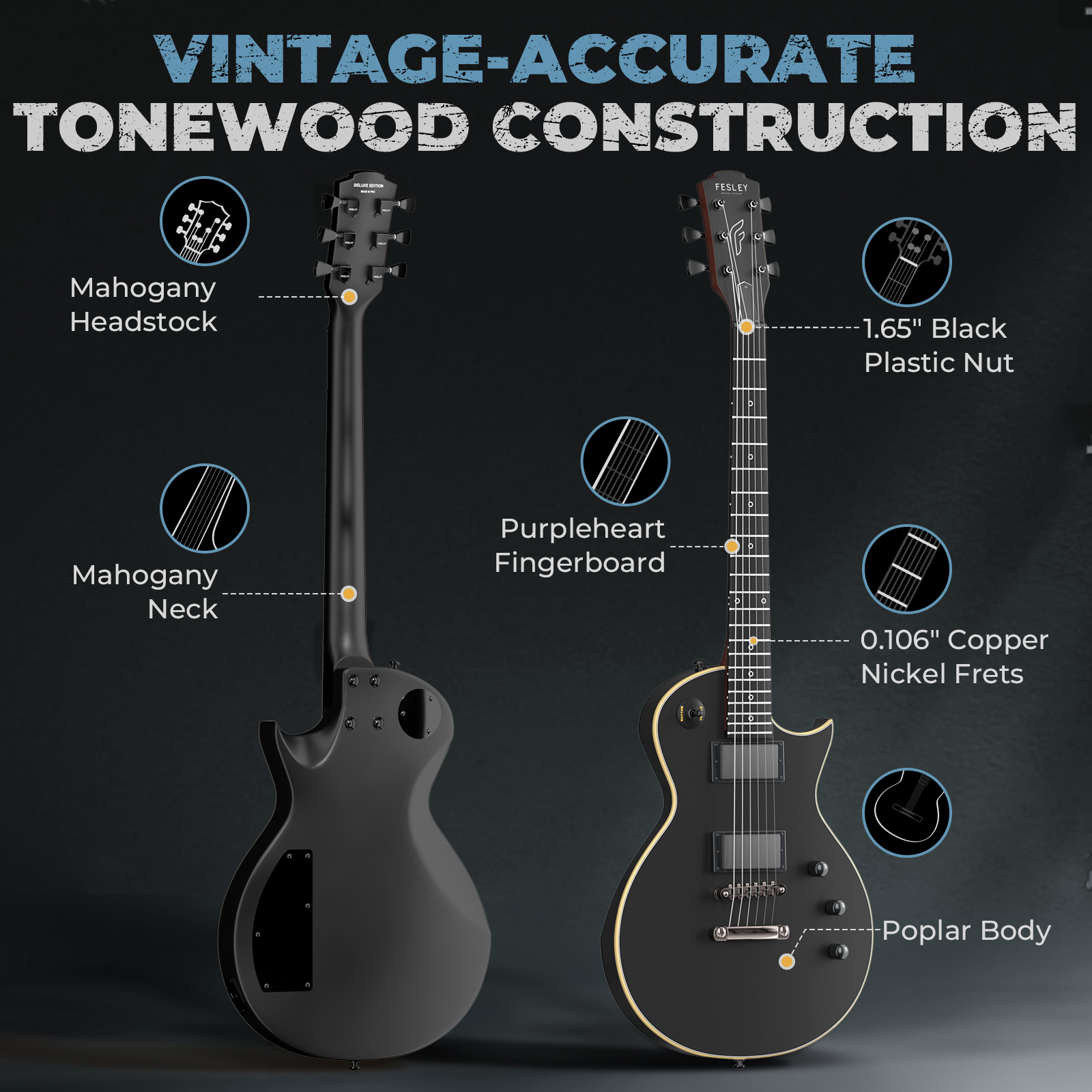 Fesley FLP350 39" Electric Guitar 