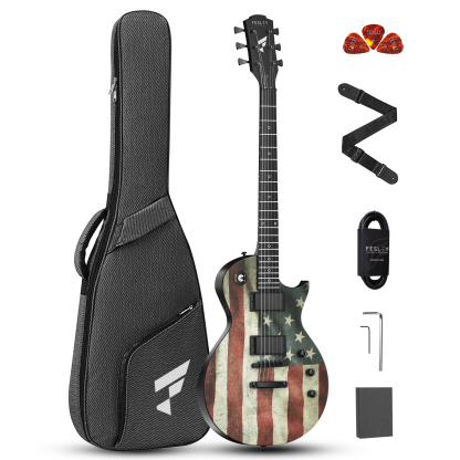 Fesley FLP400-US Flag 39" LP Electric Guitar