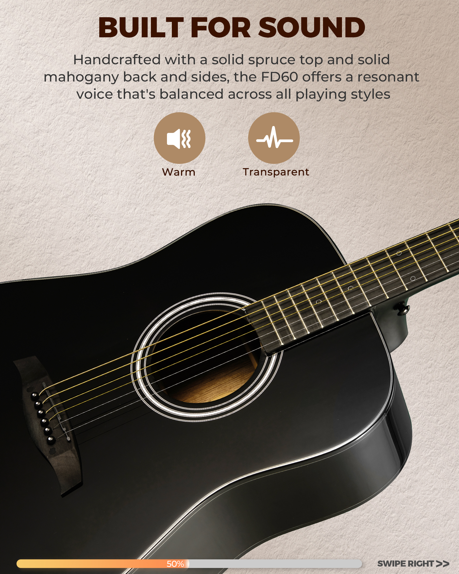 Fesley FD60 Acoustic Guitar Kit