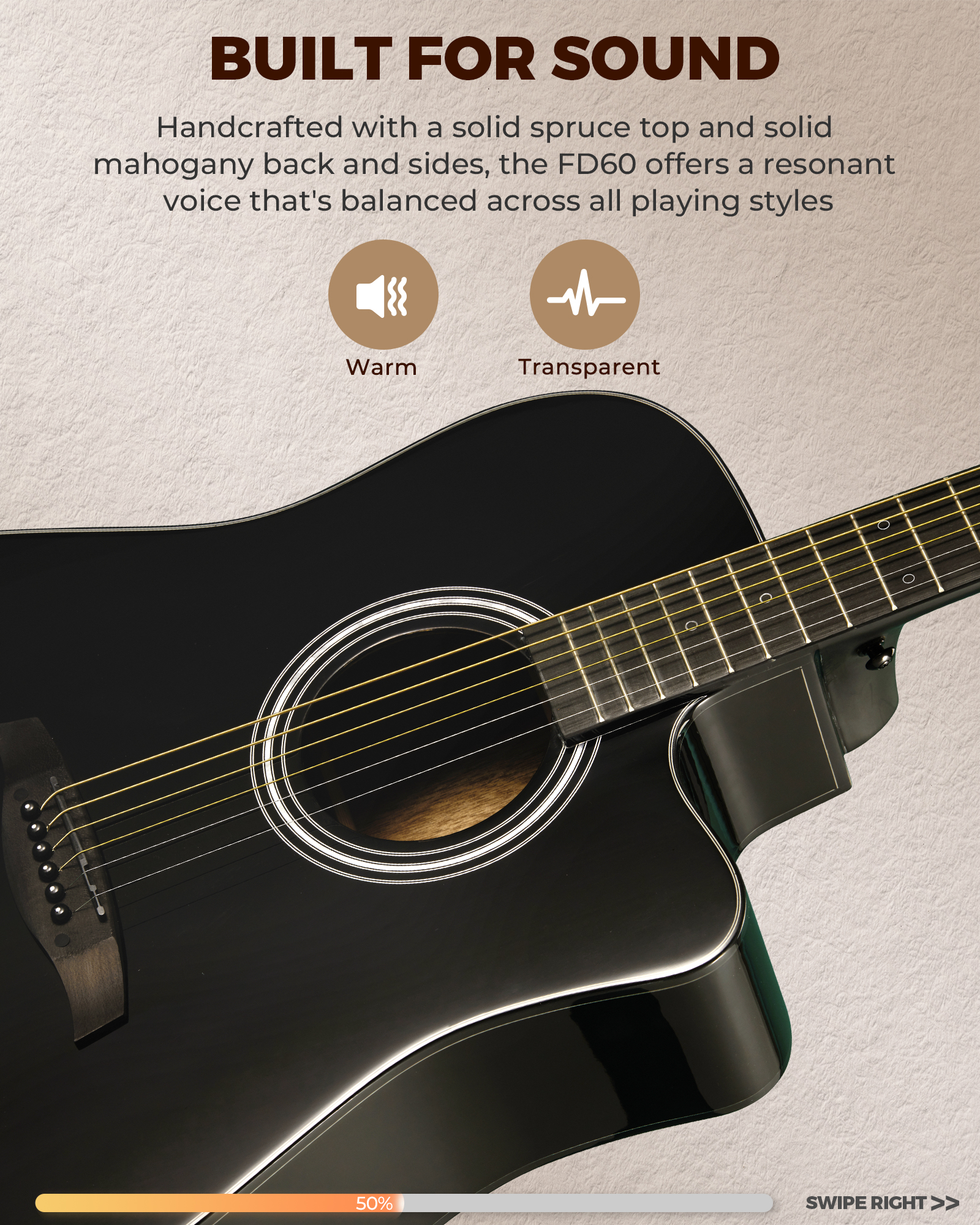 Fesley FD60C Acoustic Guitar Kit