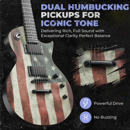 Fesley FLP400-US Flag 39" LP Electric Guitar