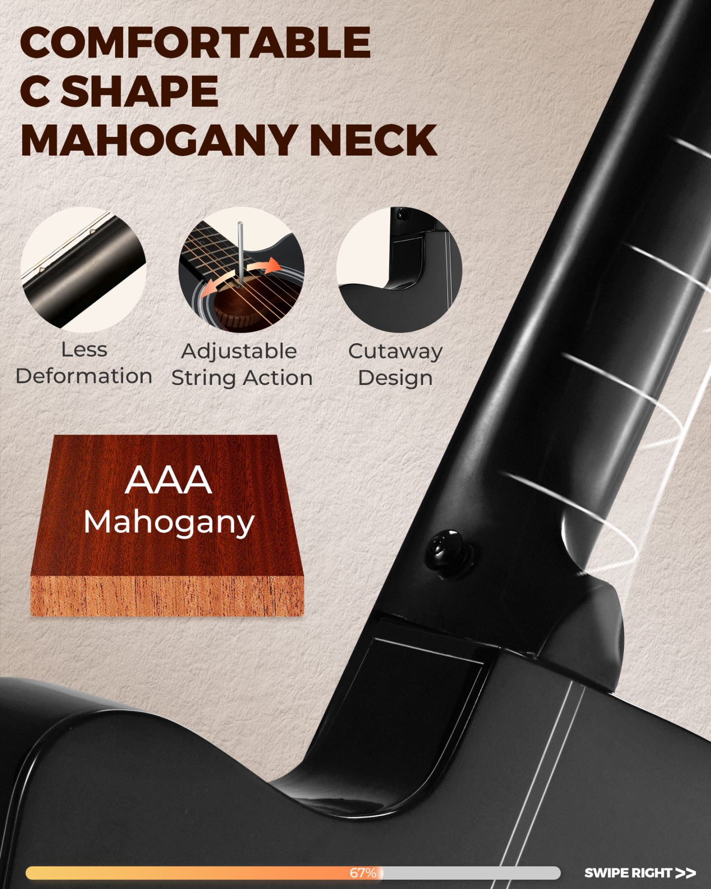 Fesley FD60C Acoustic Guitar Kit