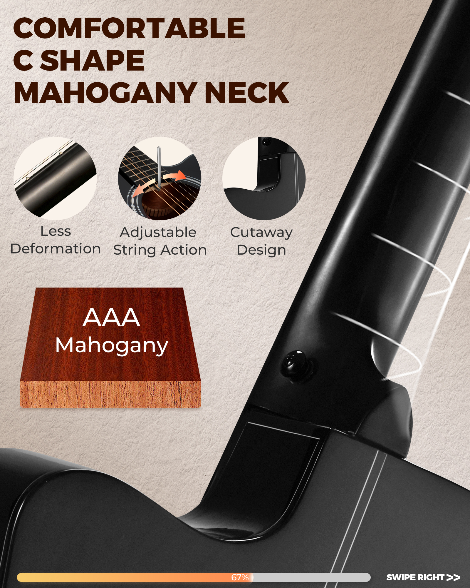 Fesley FD60C Acoustic Guitar Kit