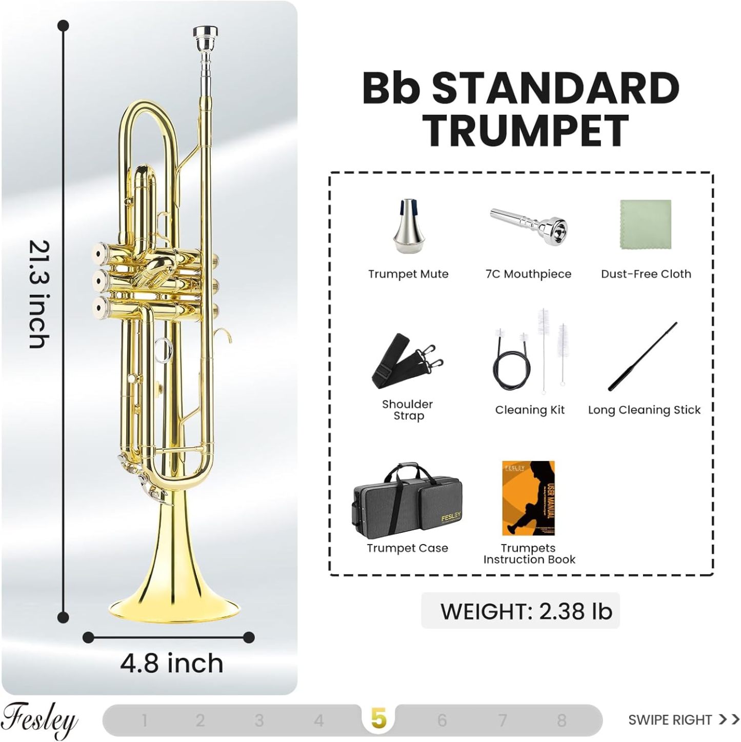 Fesley Bb Standard Trumpet Set