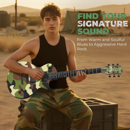 Fesley FLP400 39"  Electric Guitar Kit- Camouflage