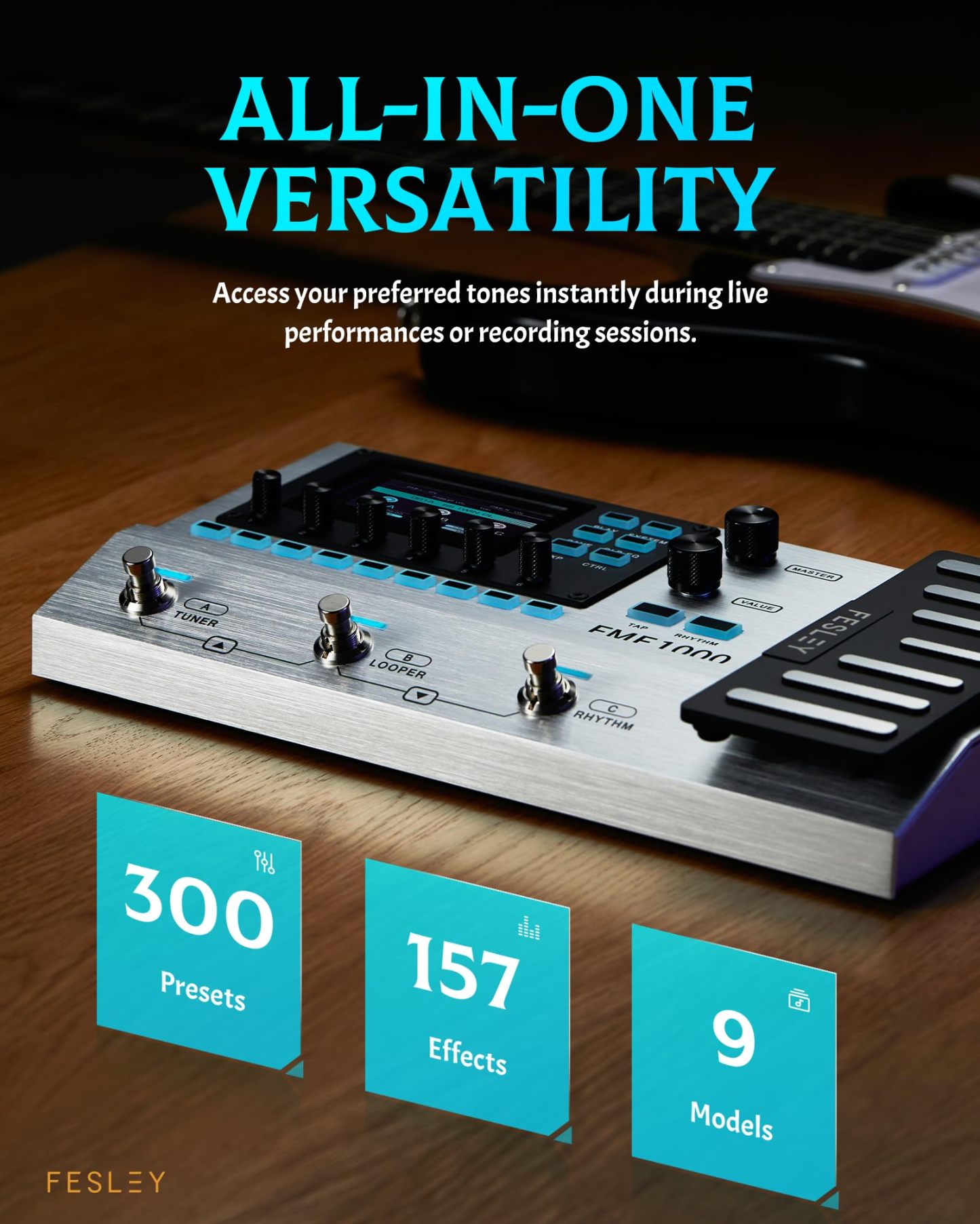 Fesley Multi-Effects Guitar Pedal