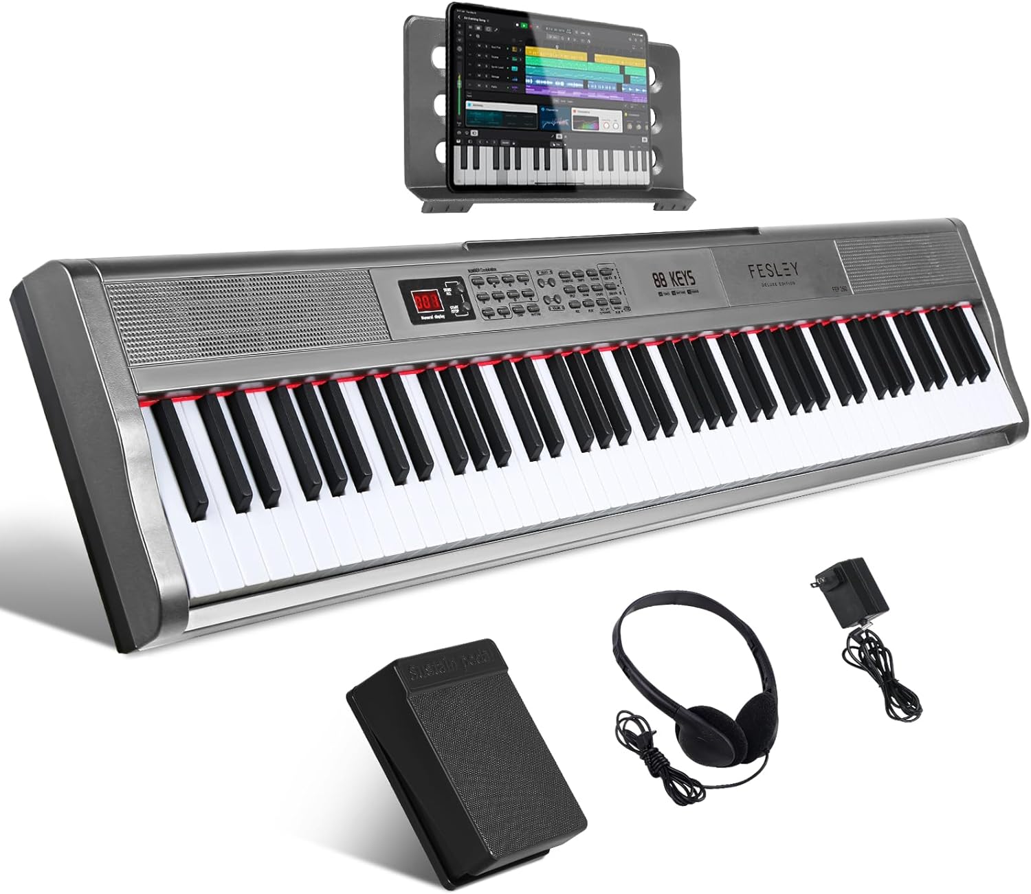 Fesley FEP160 Bluetooth Piano Keyboard 88 Keys