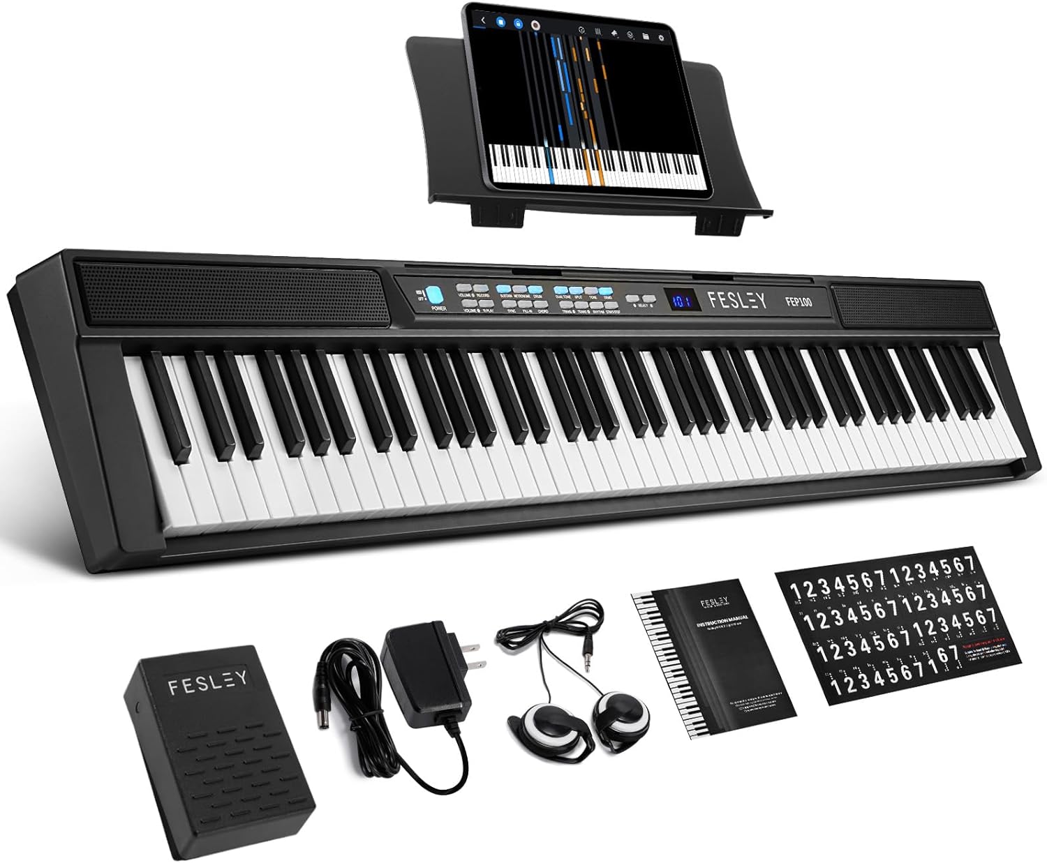 Teclat de piano Bluetooth Fesley FEP100Teclat de piano Bluetooth Fesley FEP100  