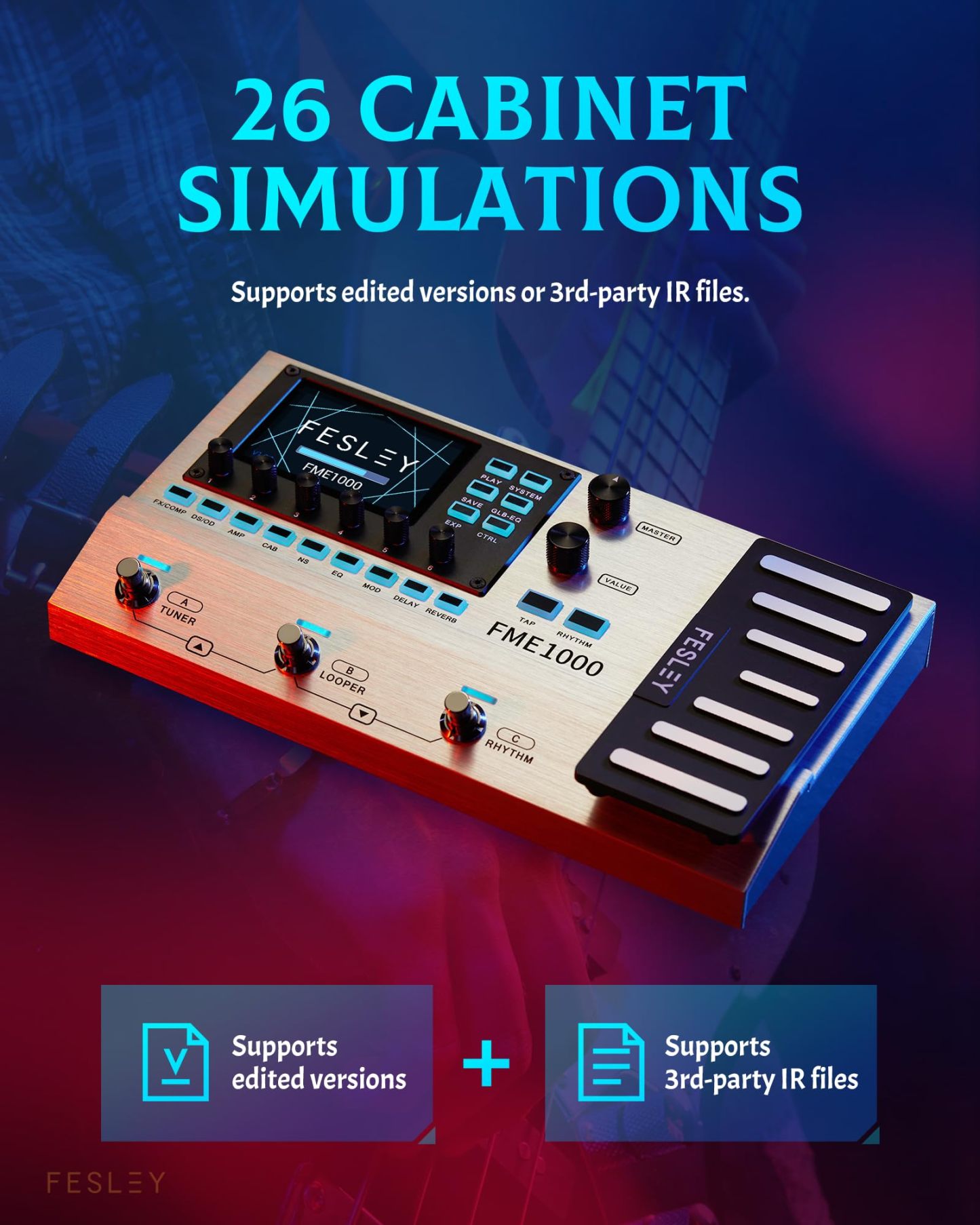 Fesley Multi-Effects Guitar Pedal