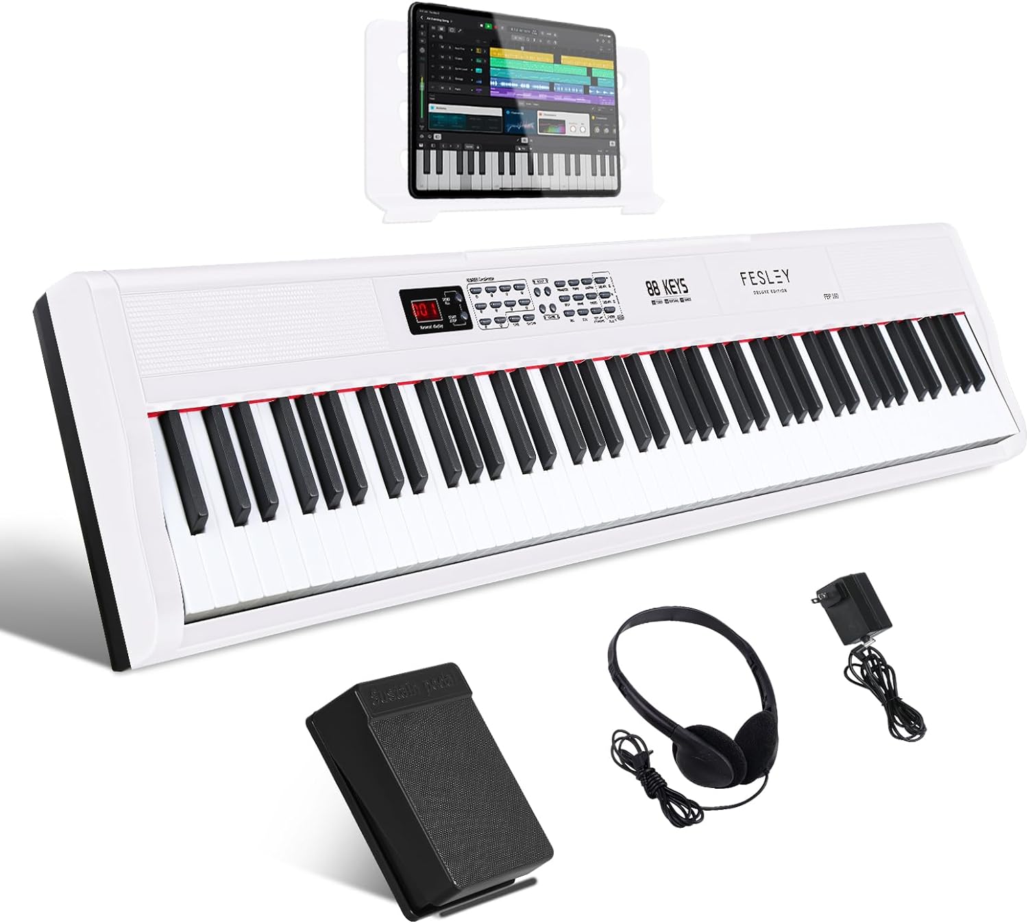 Fesley FEP160 Bluetooth Piano Keyboard 88 Keys