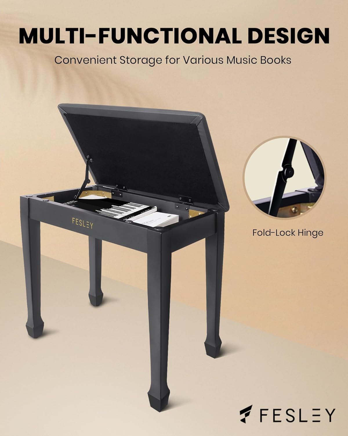 Fesley FPB10D Piano Bench