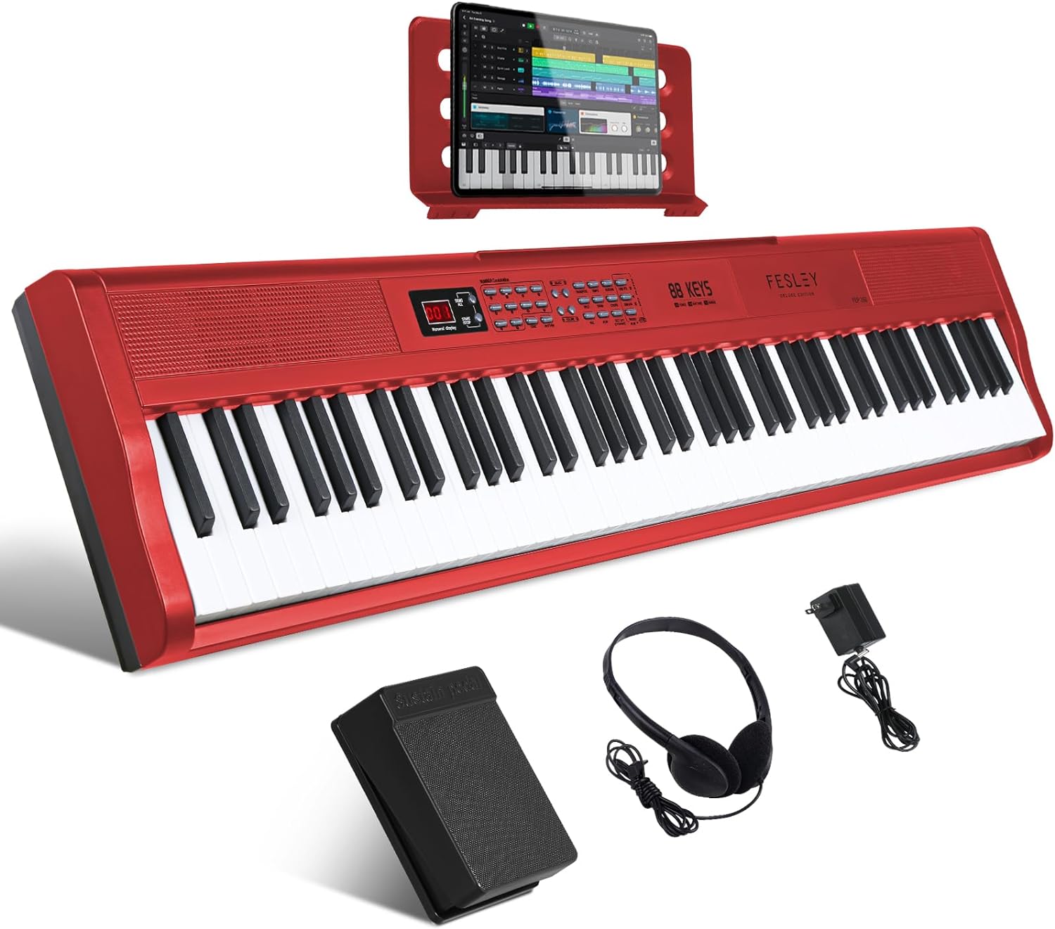 Fesley FEP160 Bluetooth Piano Keyboard 88 Keys