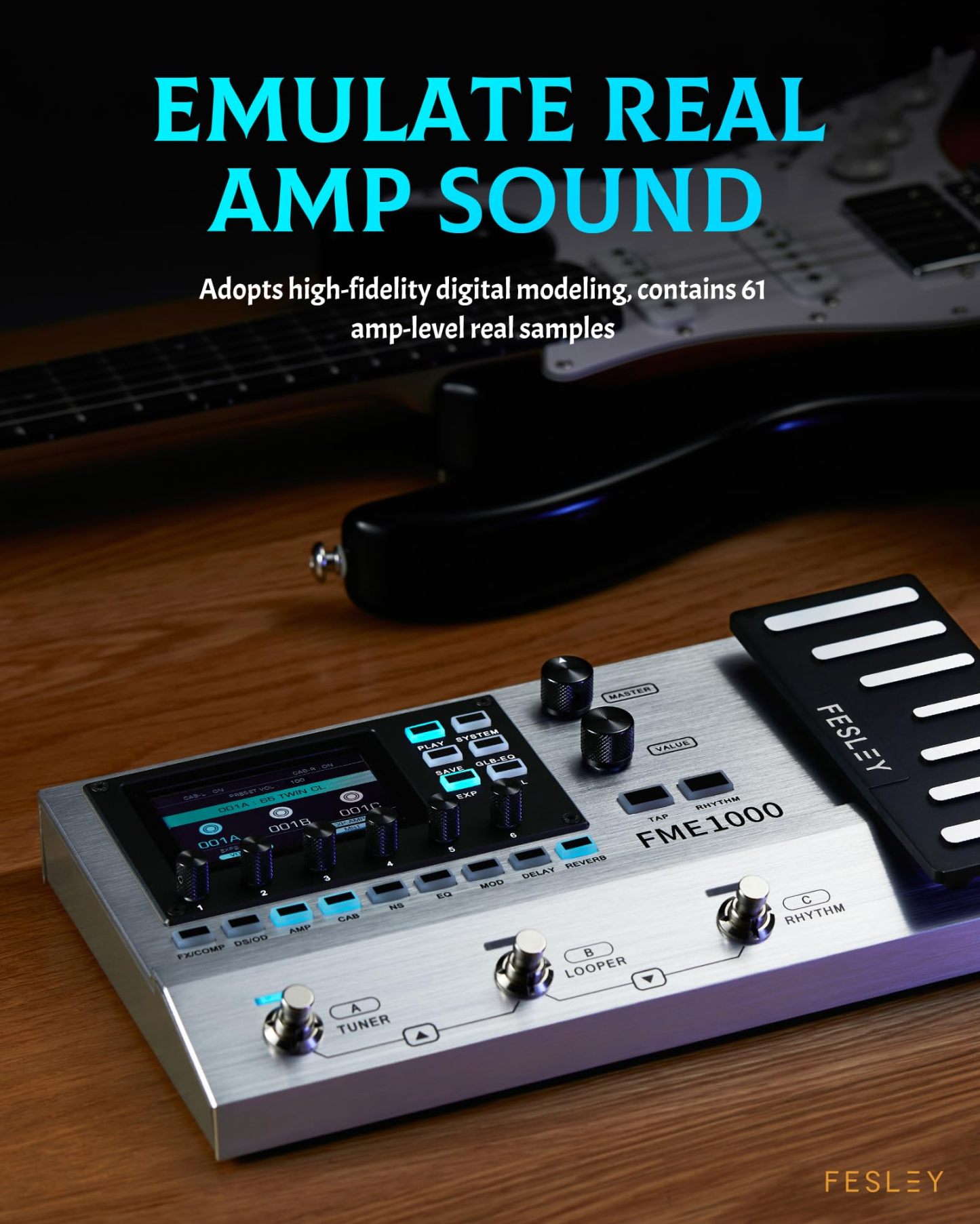 Fesley Multi-Effects Guitar Pedal