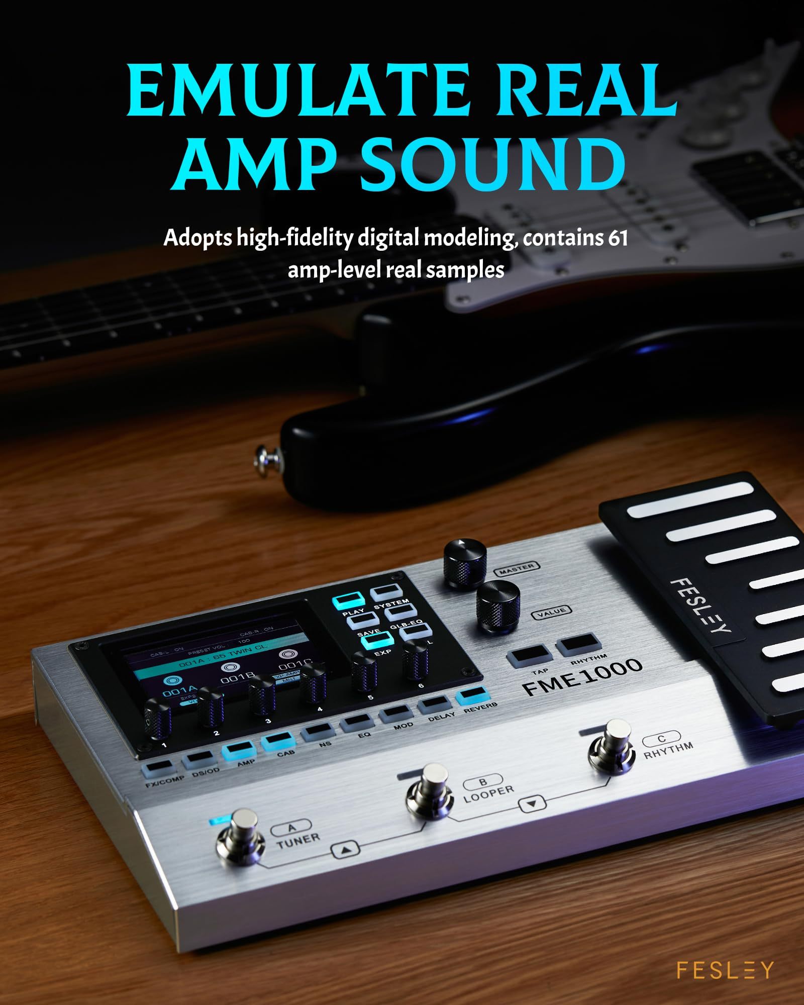 Fesley Multi-Effects Guitar Pedal