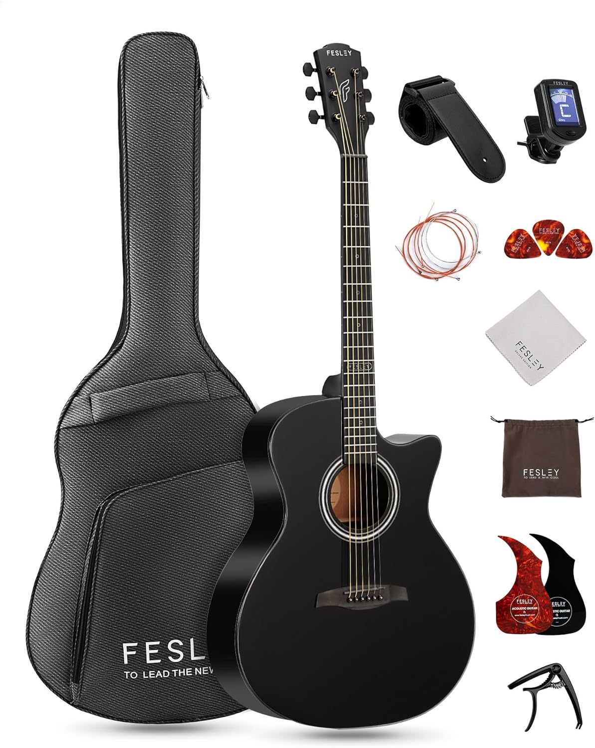Fesley FF60 41'' Full Size Acoustic Guitar Kit