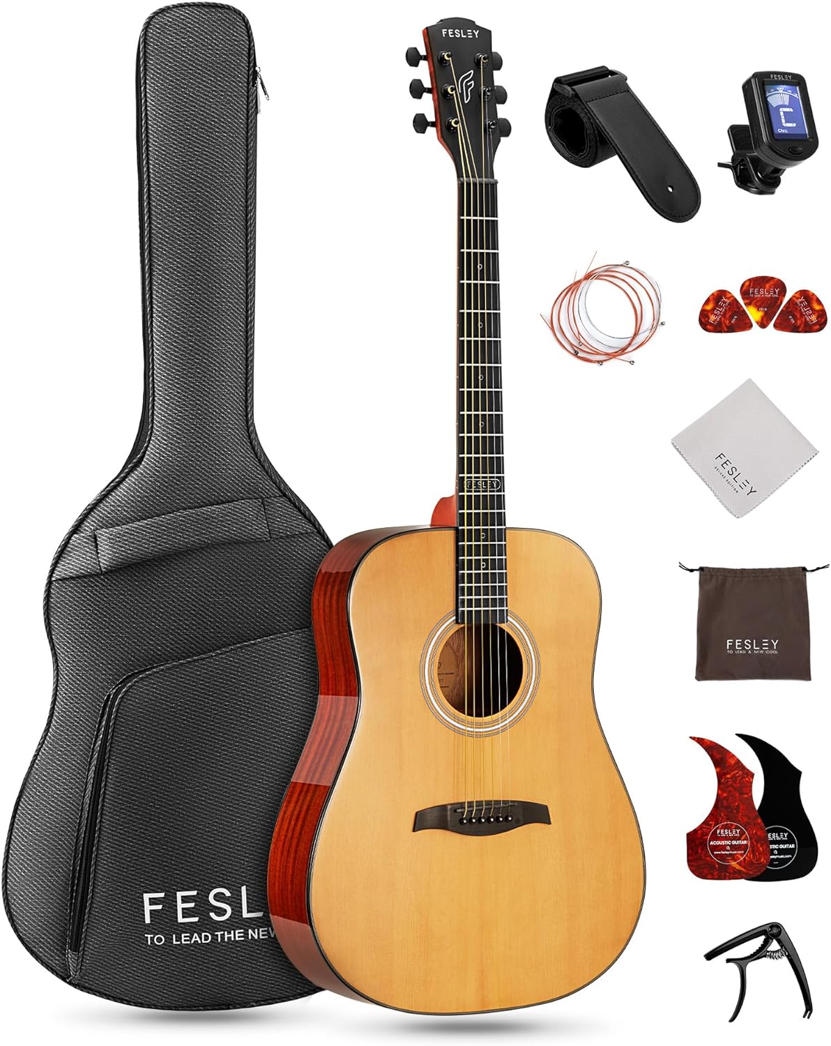 Fesley FD60 Dreadnought Acoustic Guitar