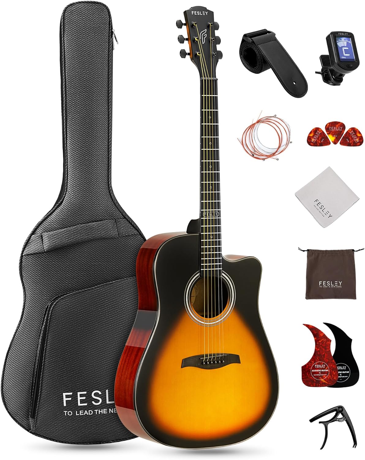 Fesley FD60C 41 Acoustic Guitar Fesleymusic