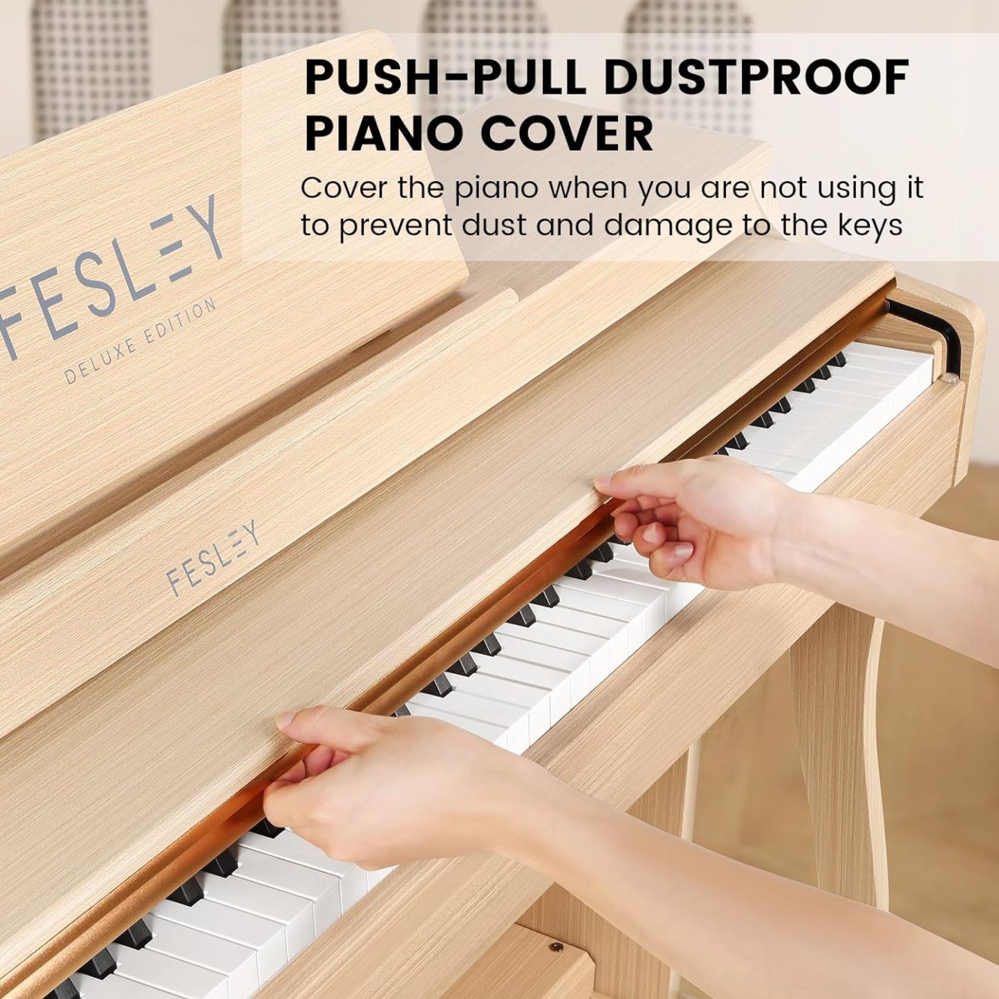 Fesley FEP1000 Weighted Digital Piano Beige