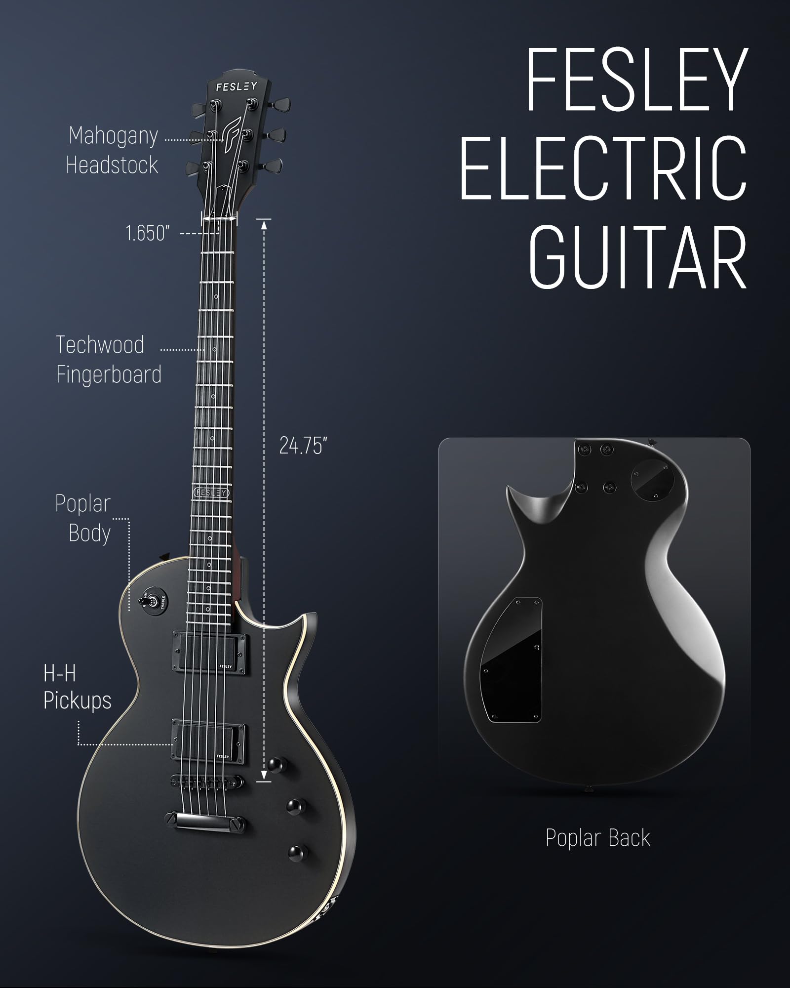 Miiliedy LP Electric Guitar Set Beginner Professional Playing