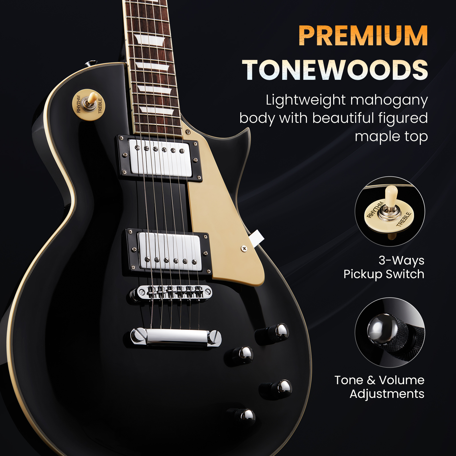 Fesley FLP900 LP Electric Guitar with Arched Top – Fesleymusic