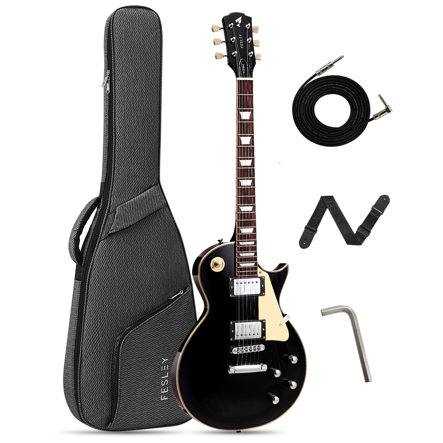 Fesley FLP900 LP Electric Guitar with Arched Top