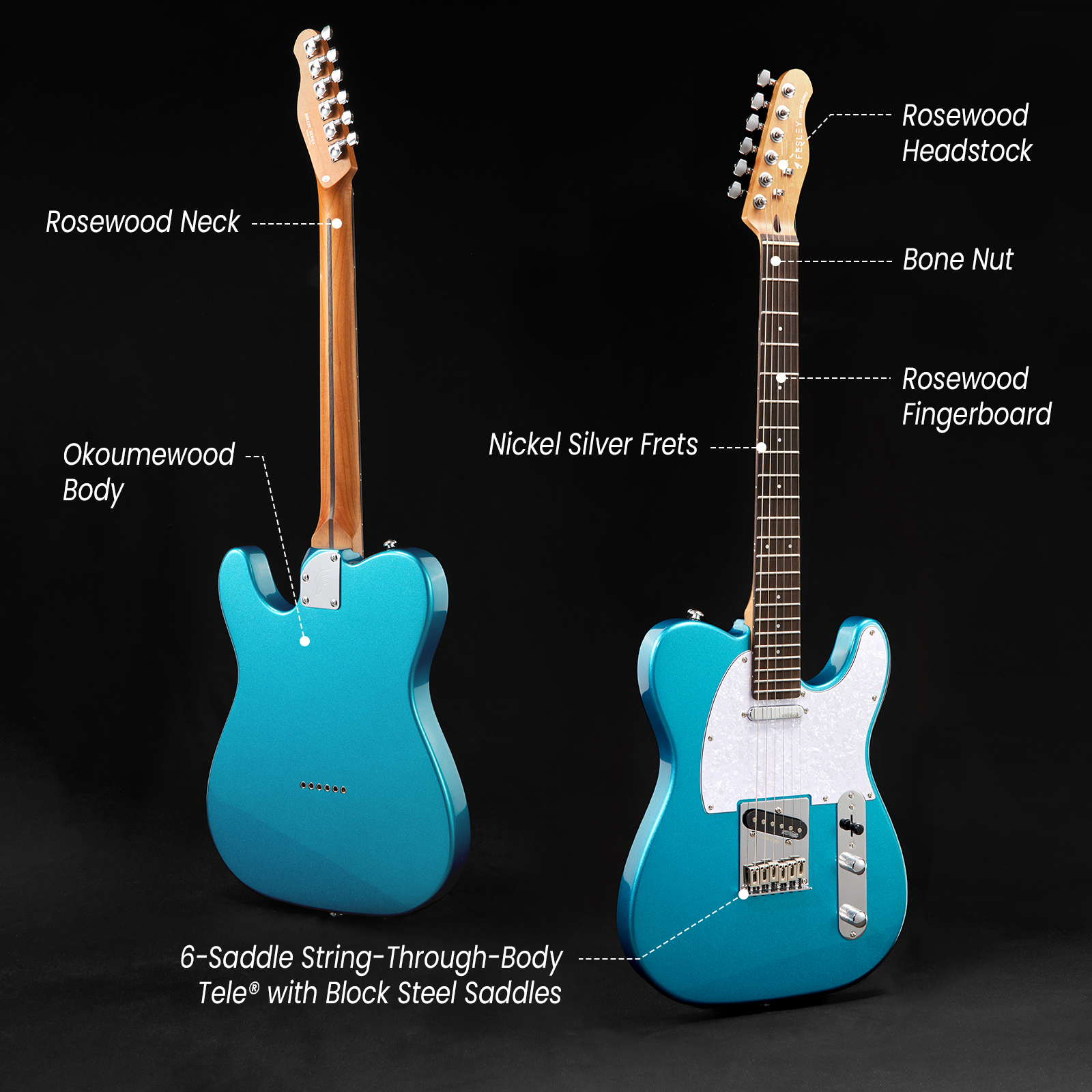 Fesley FTC1000 39" TL Style Electric Guitar