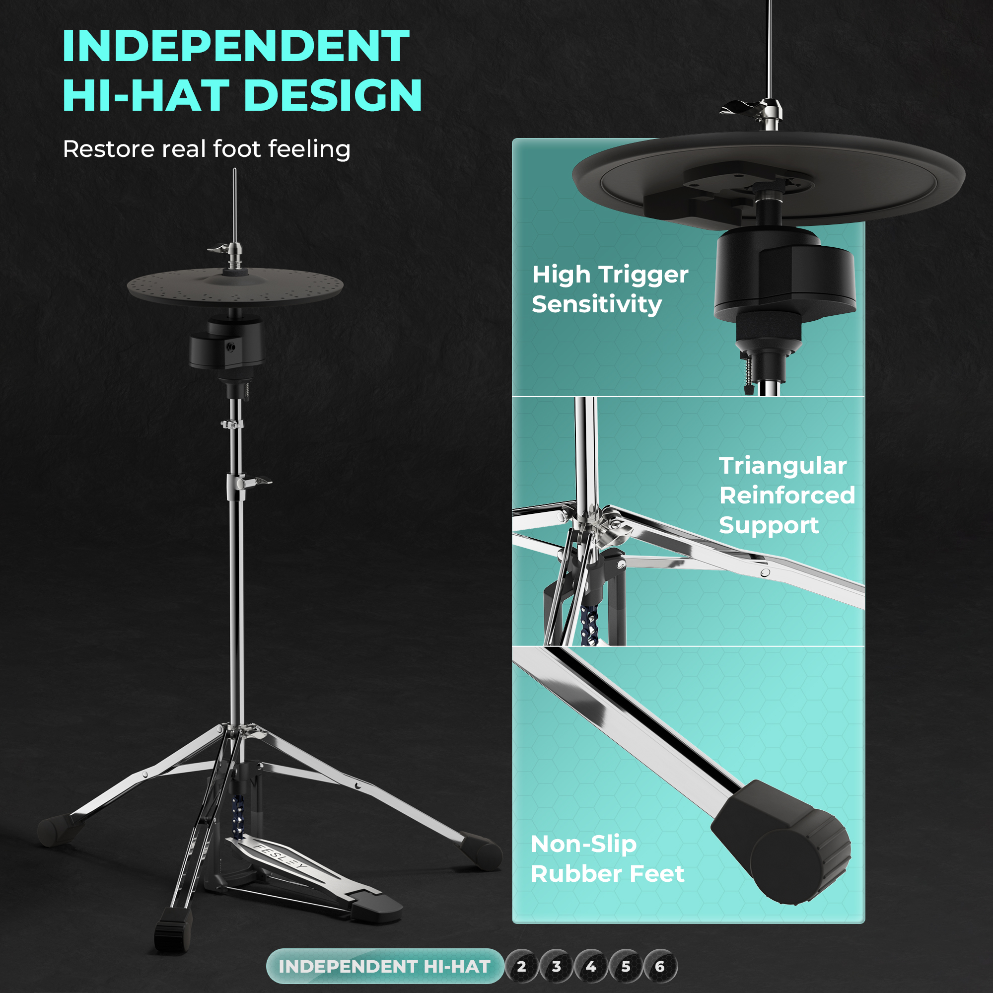Fesley FED1000 Electric Drum Set