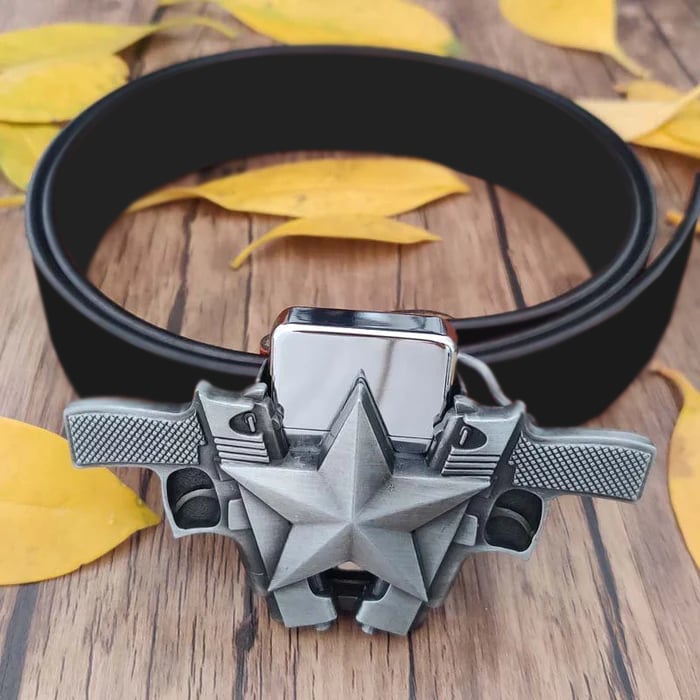 🔥2024 Early Father’s Day Promotion - Belt Buckle With Hidden Lighter