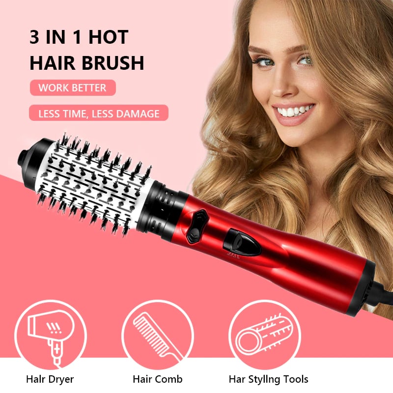 (🔥HOT SALE NOW-49% OFF) - 3-in-1 Hot Air Styler And Rotating Hair Dryer For Dry Hair, Curl Hair, Straighten Hair
