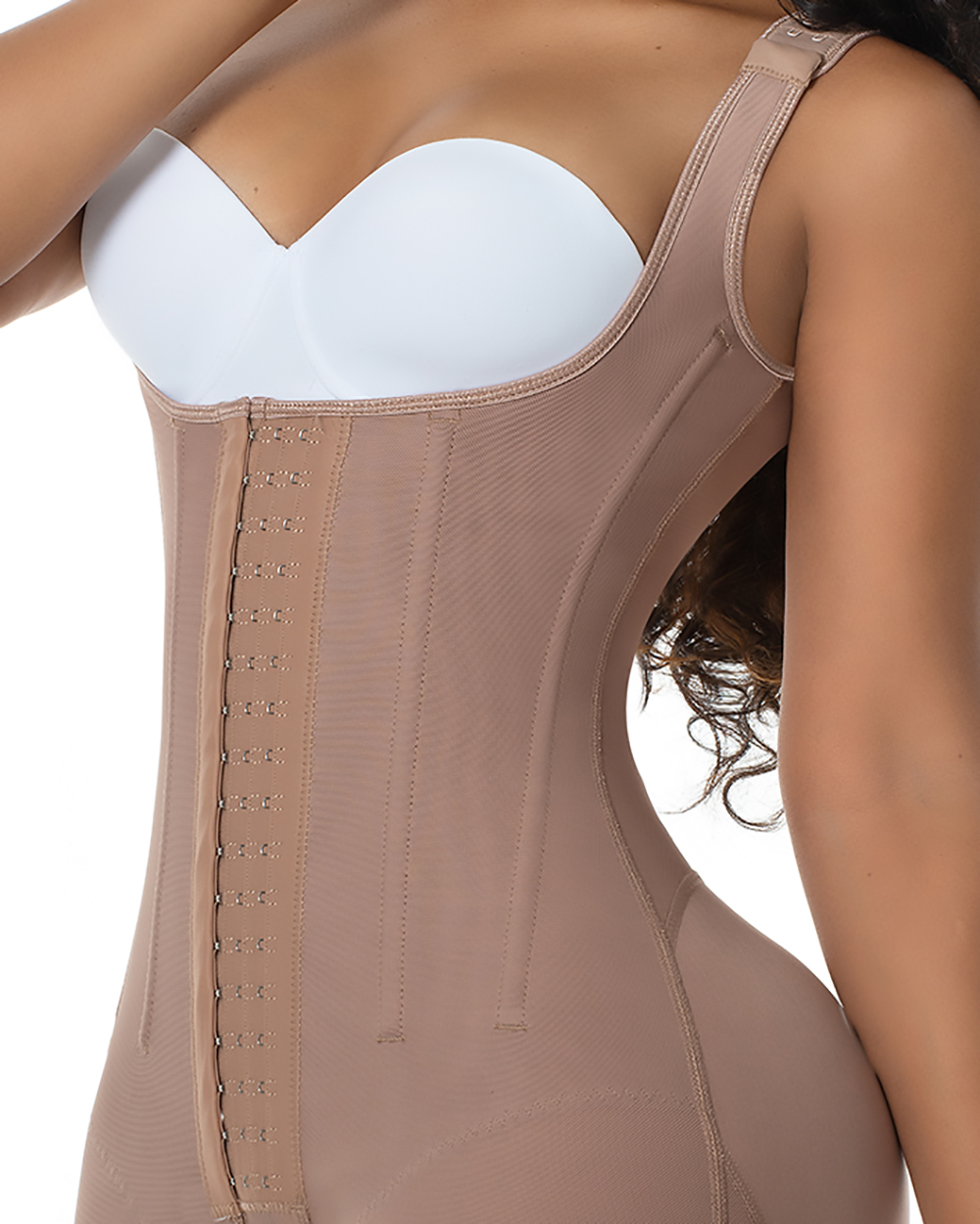 2029 High Double Compression Garment Abdomen Tummy Control  Adjustable Bodysuit with Hooks