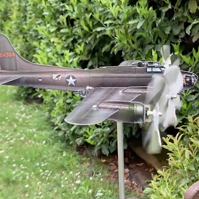 ✈️Handmade Airplane Windmill Art Garden Decor Metal Model