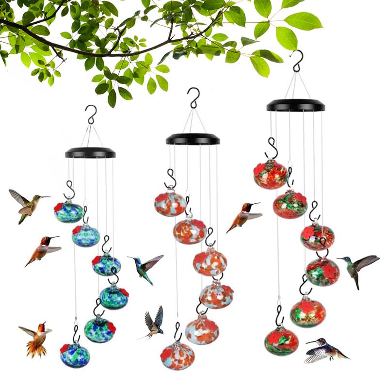 2024 New Charming Wind Chimes Hummingbird feeders Garden Decor