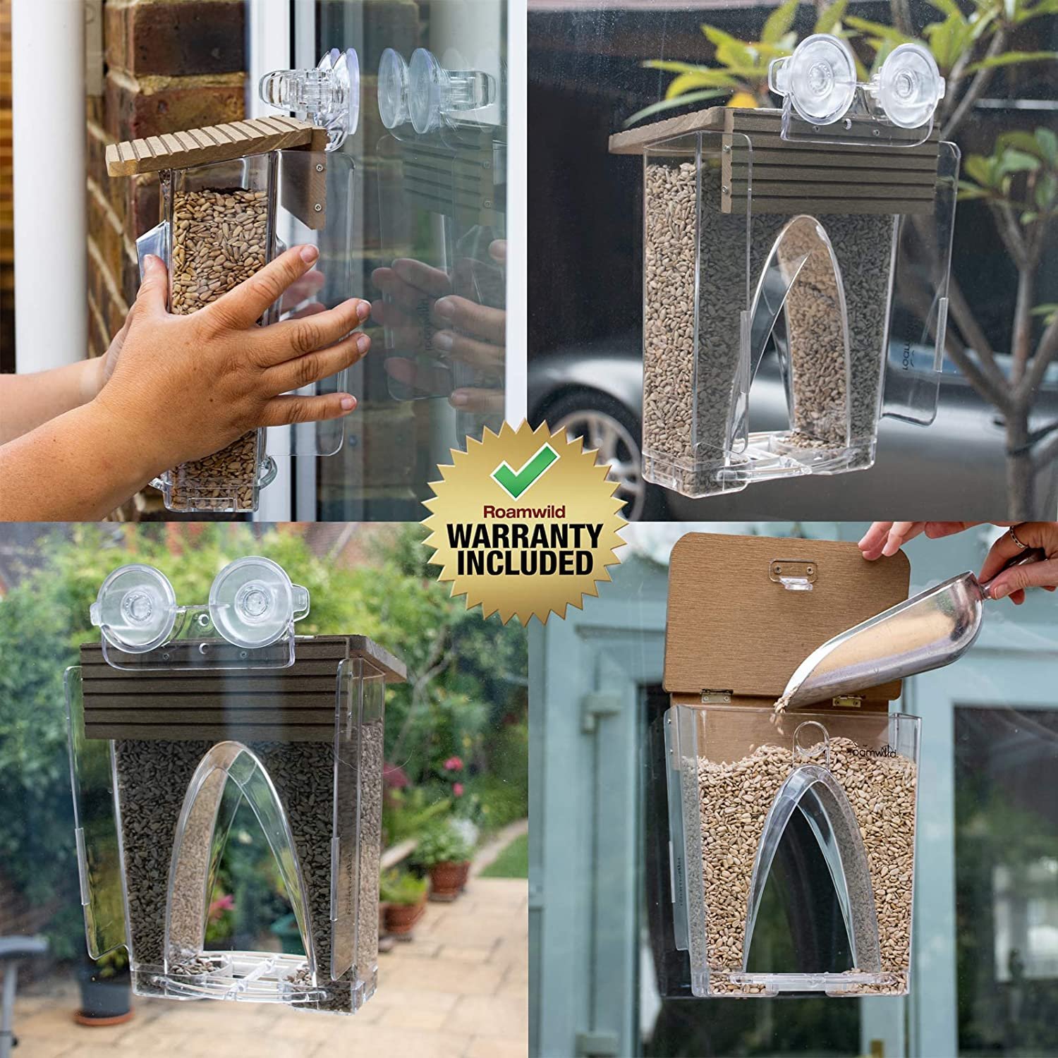 2024 Hot Sale- 🐦Herethan Arch Window Bird Feeder