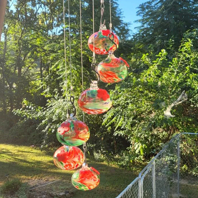 2024 New Charming Wind Chimes Hummingbird feeders Garden Decor