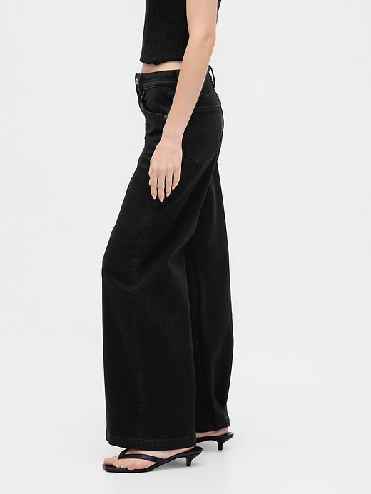 Sky High Rise Stride Wide-Leg Jeans (Buy 2 Free Shipping)