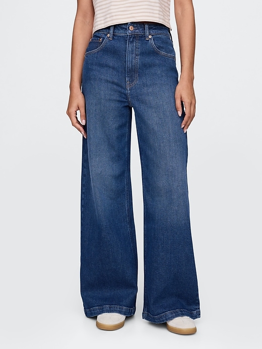 Sky High Rise Stride Wide-Leg Jeans (Buy 2 Free Shipping)