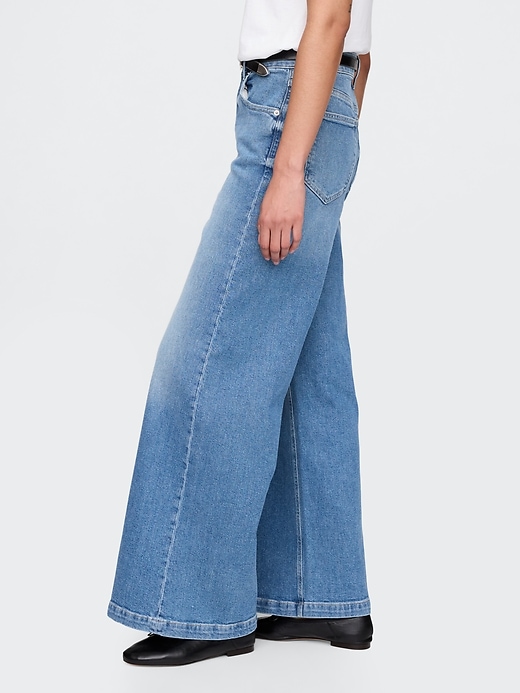 Sky High Rise Stride Wide-Leg Jeans (Buy 2 Free Shipping)