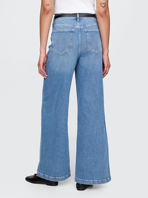 Sky High Rise Stride Wide-Leg Jeans (Buy 2 Free Shipping)