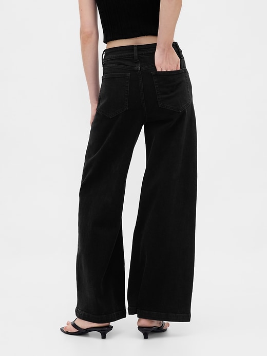 Sky High Rise Stride Wide-Leg Jeans (Buy 2 Free Shipping)