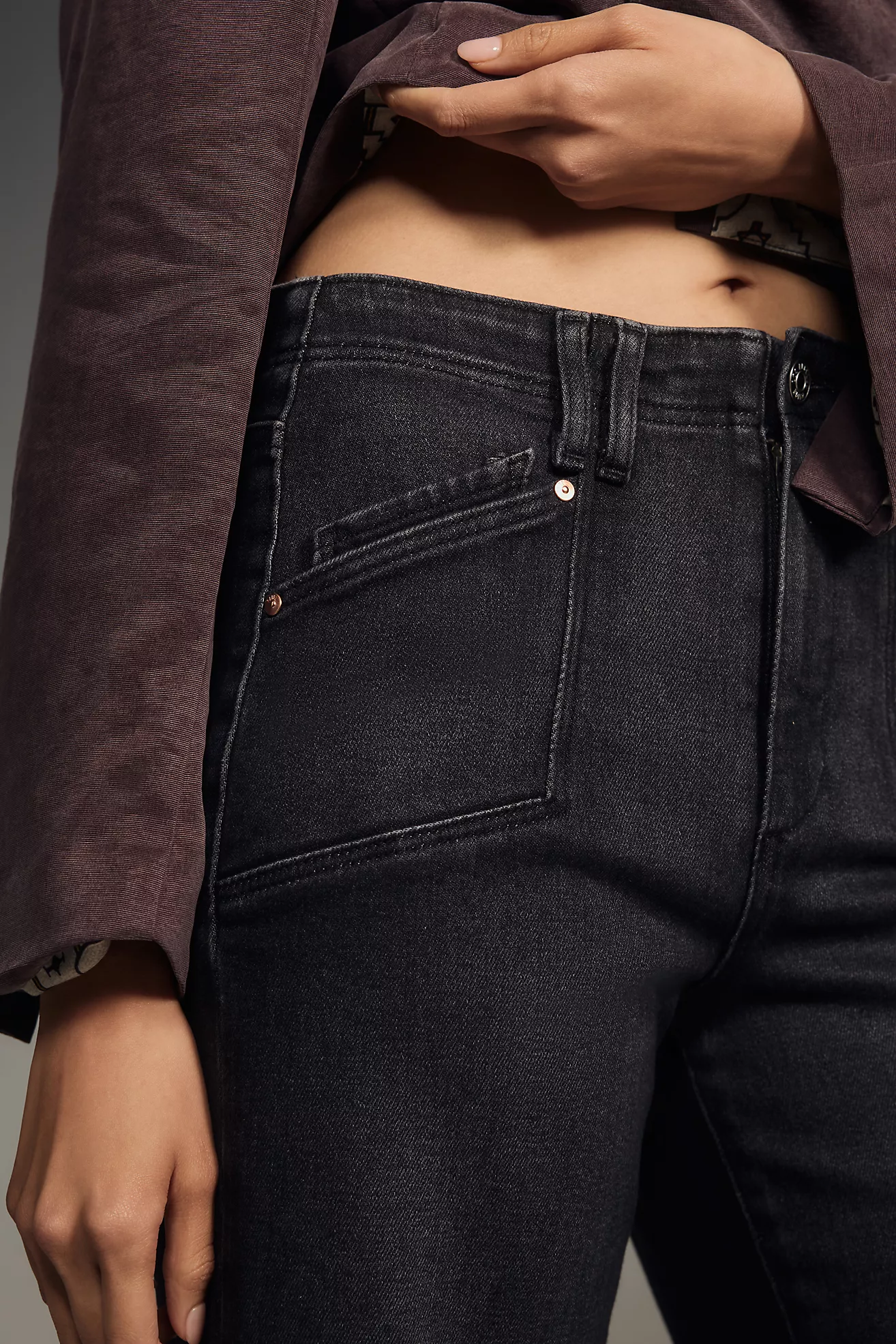 Anessa High-Rise Wide-Leg Jeans (Buy 2 Free Shipping)