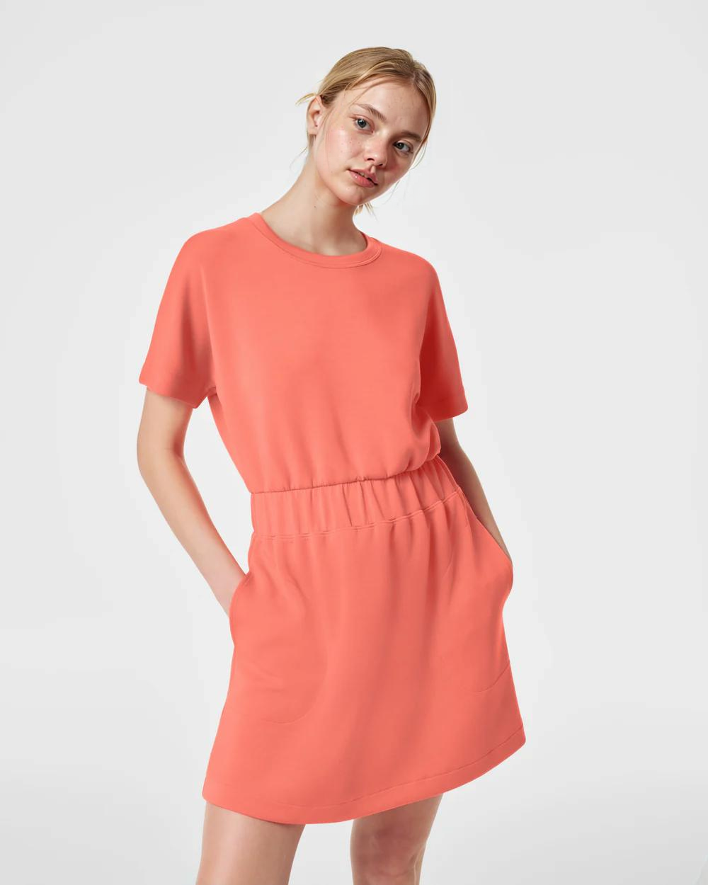 AirEssentials Cinched T-Shirt Dress (Buy 2 Free Shipping)